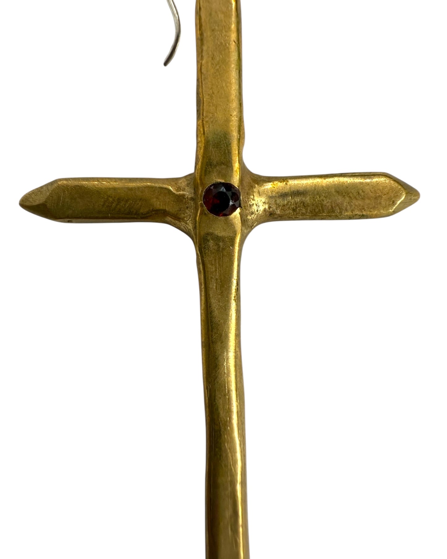 Vintage Gold Cross Single Earring