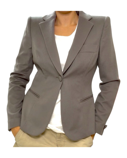 Vintage Giorgio Armani Grey Cashmere Blazer