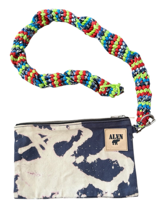 Reworked Vintage Clutch with XL Braided Handle