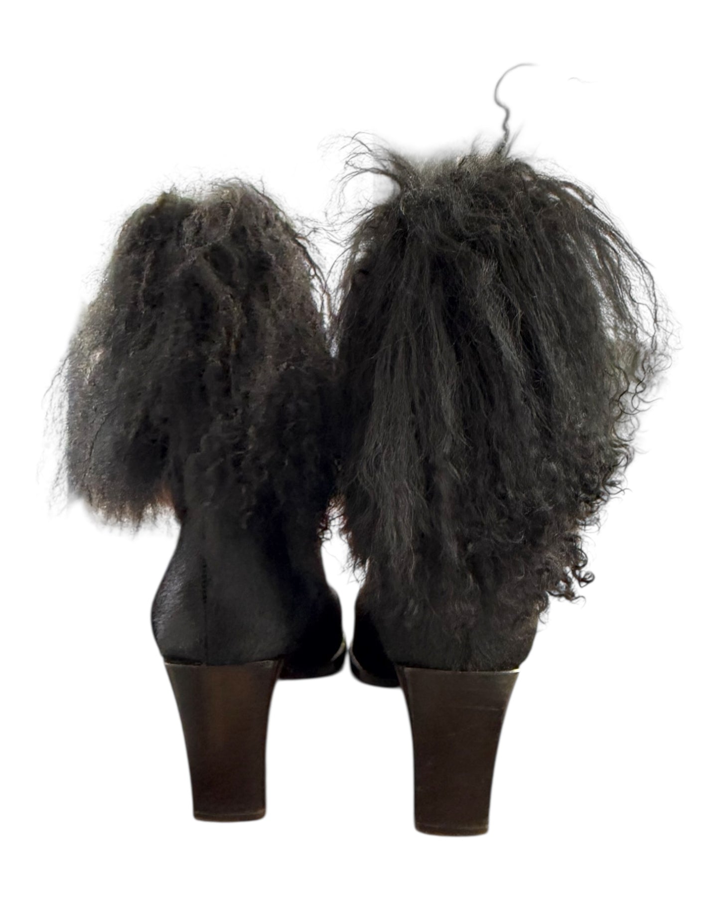 Vintage Bally Angora Black Boots