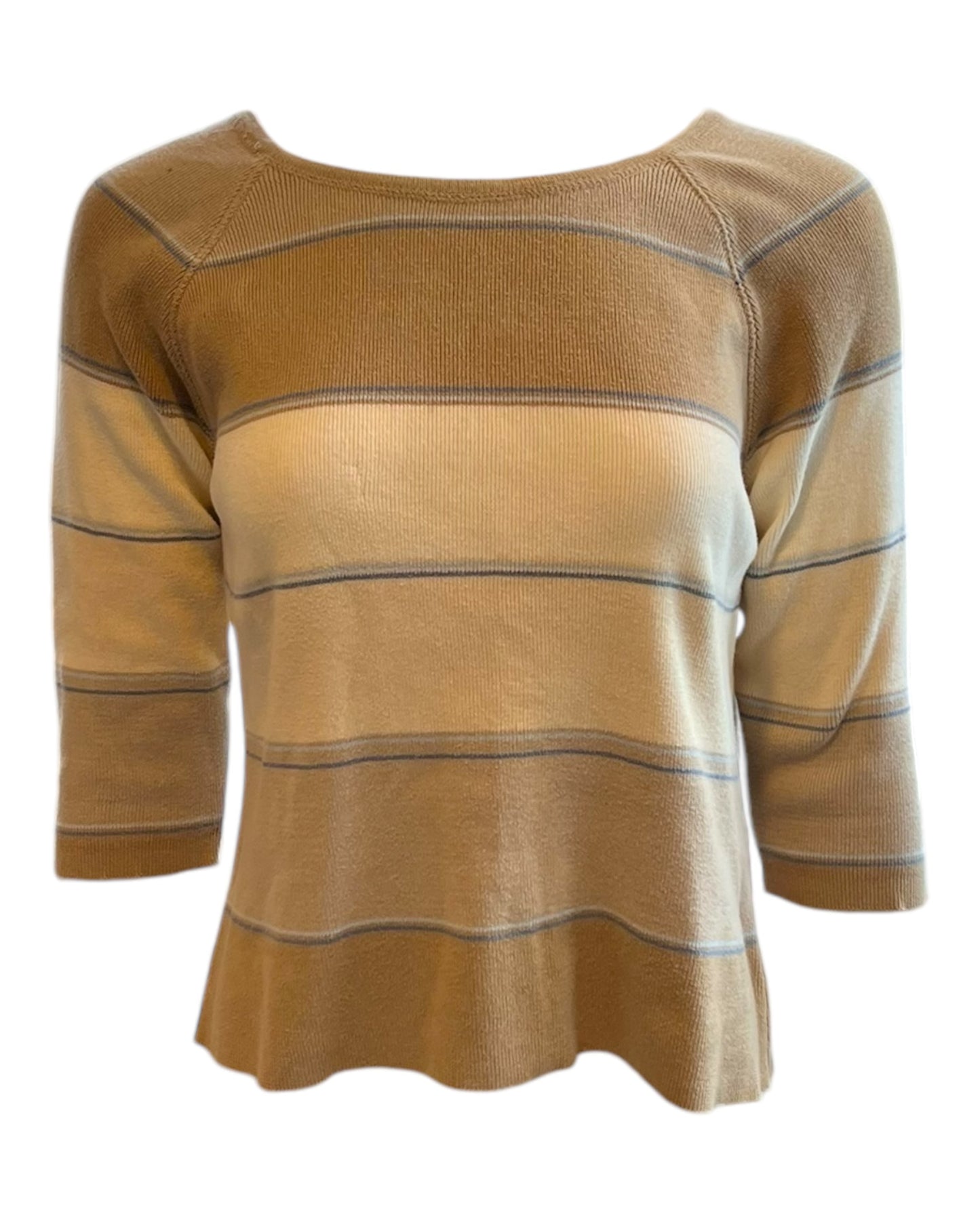 Vintage Tan Striped Tee