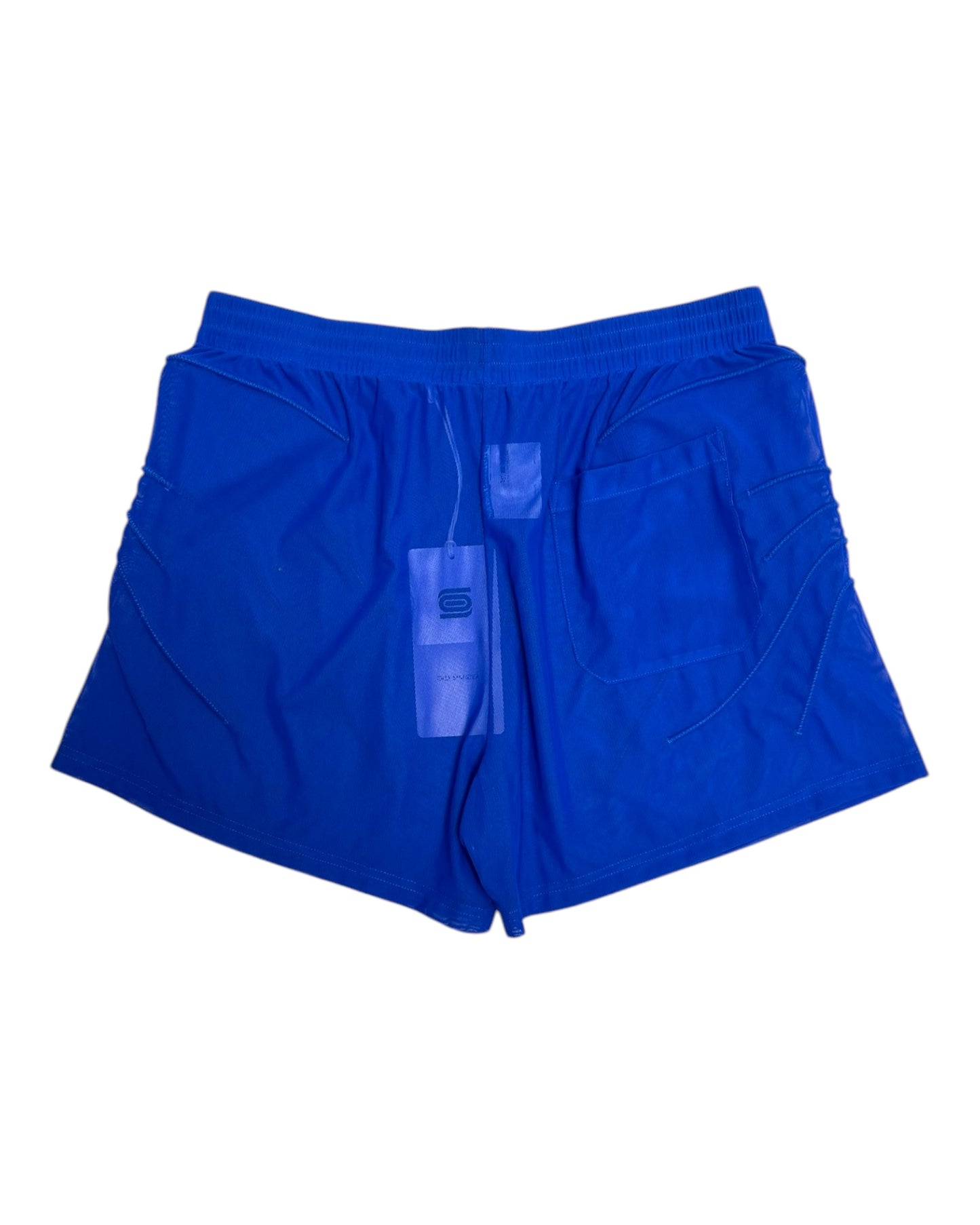 Pre-Loved Olly Shinder Blue Mesh Short Shorts