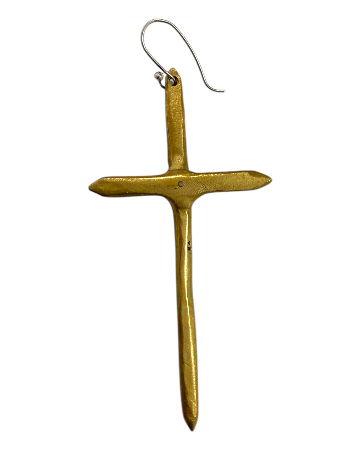 Vintage Gold Cross Single Earring