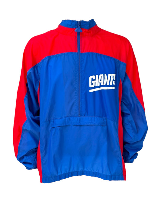 Vintage NY Giants Quarter-Zip Windbreaker