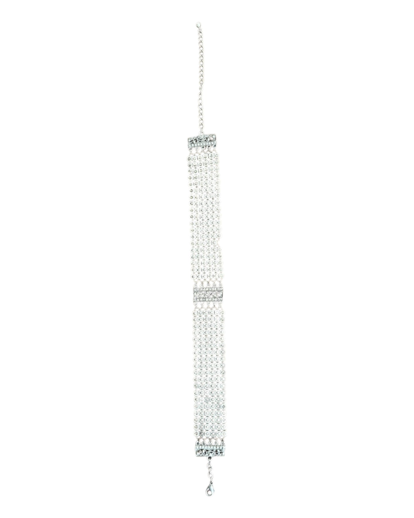Vintage Silver Metal Chocker Necklace