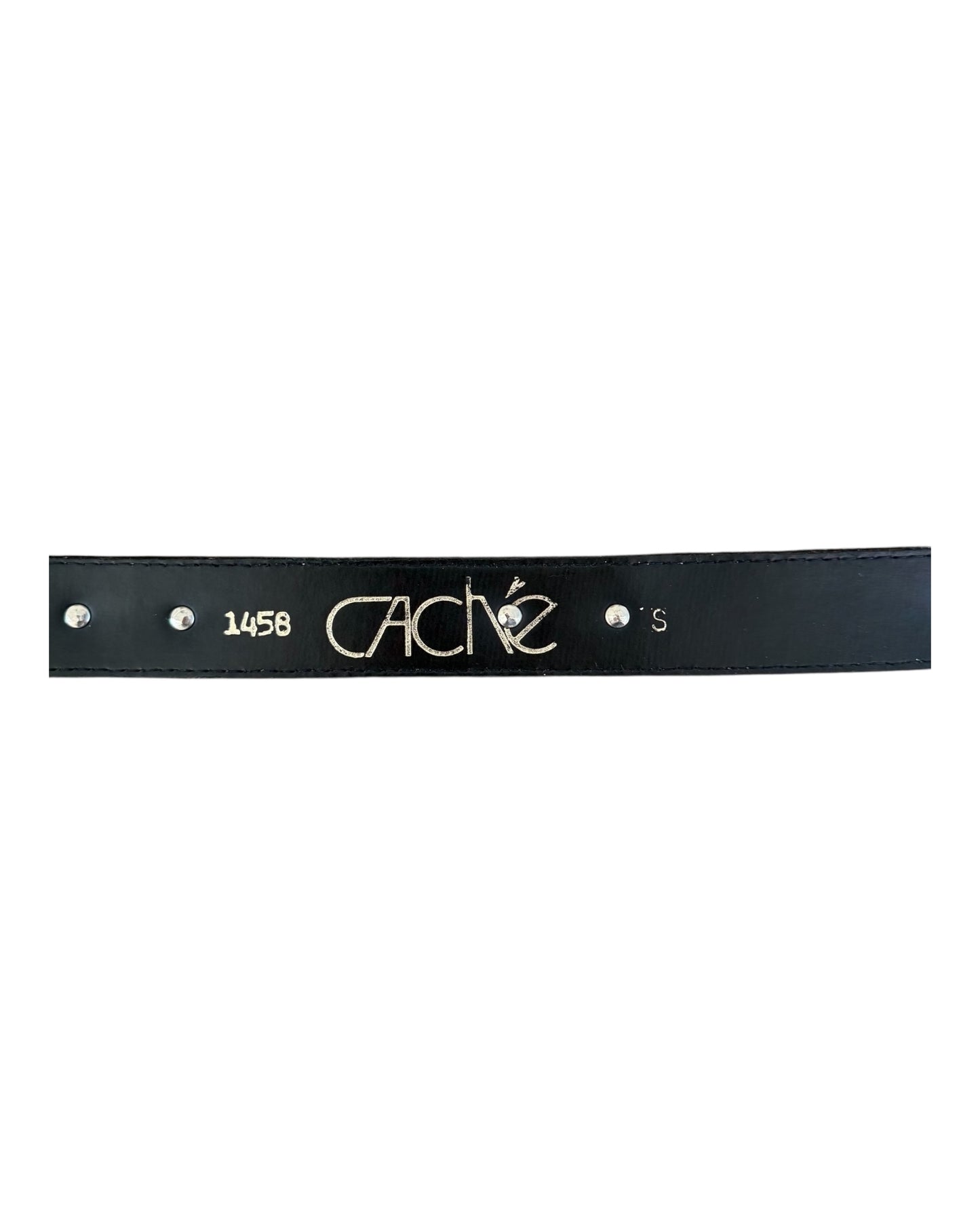 Vintage Caché Zebra Print Cowhide Belt