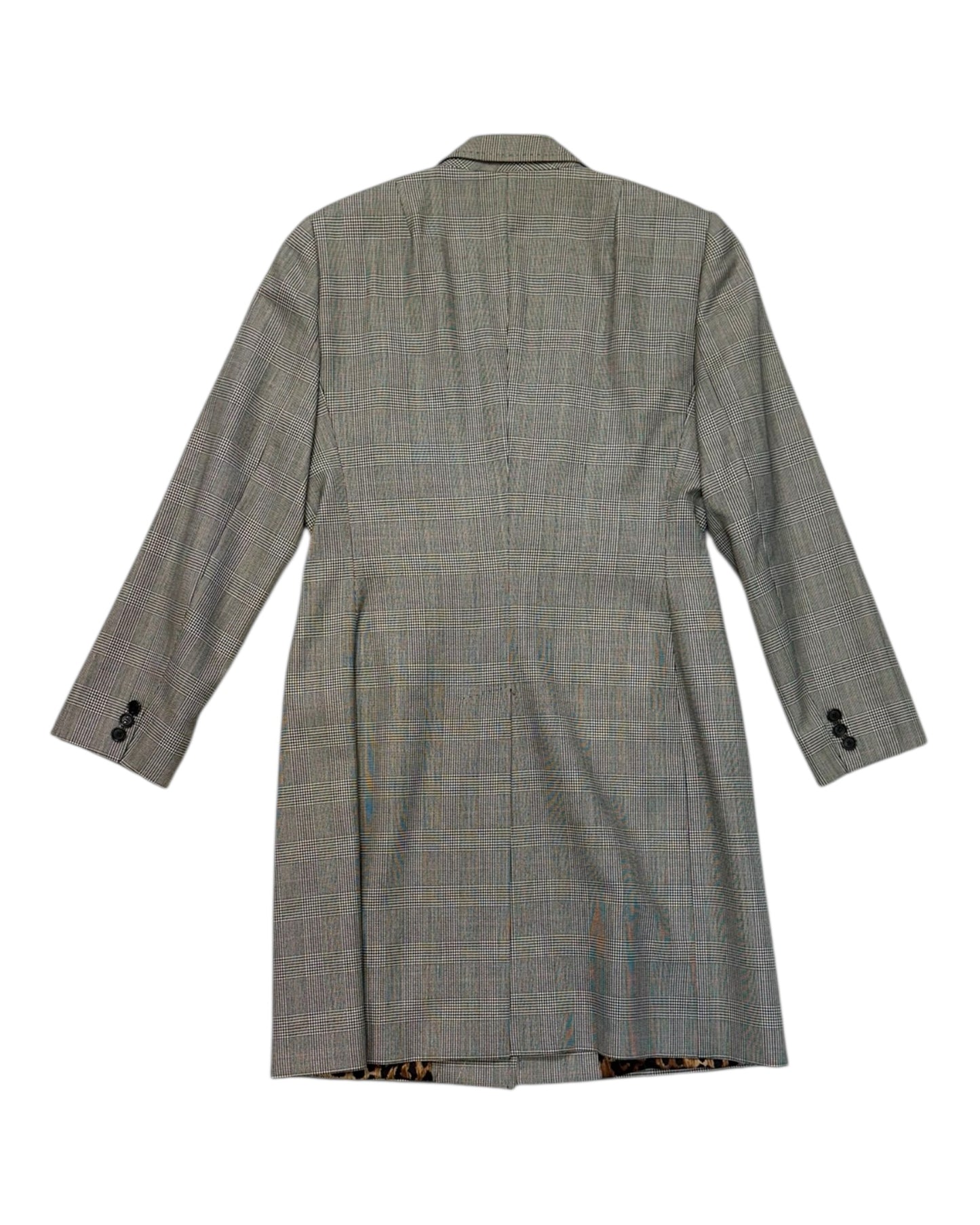 Vintage Dolce & Gabbana Long Plaid Blazer