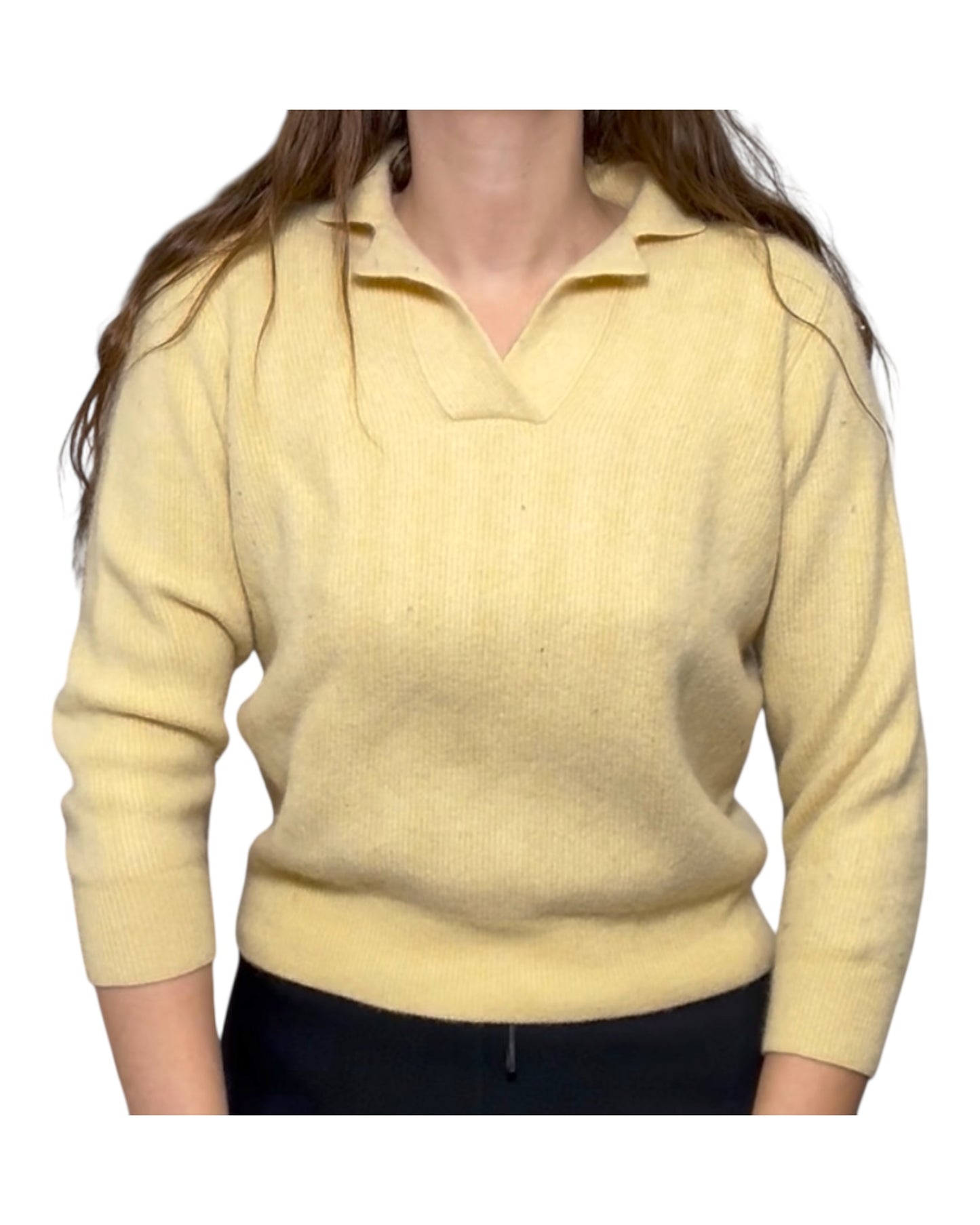 Vintage Loro Piana Yellow Cashmere Sweater