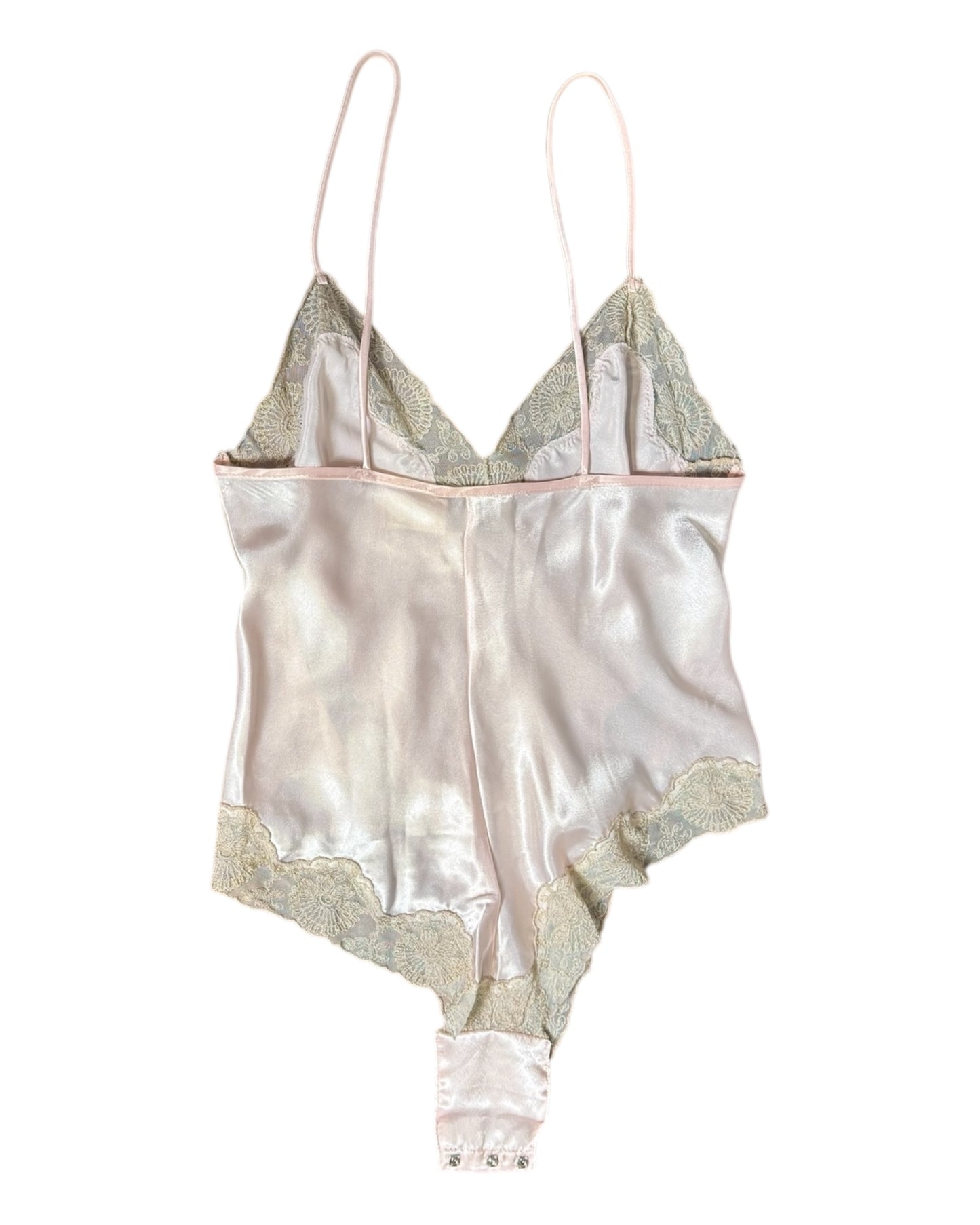 Vintage Victoria's Secret Pink Lace Bodysuit