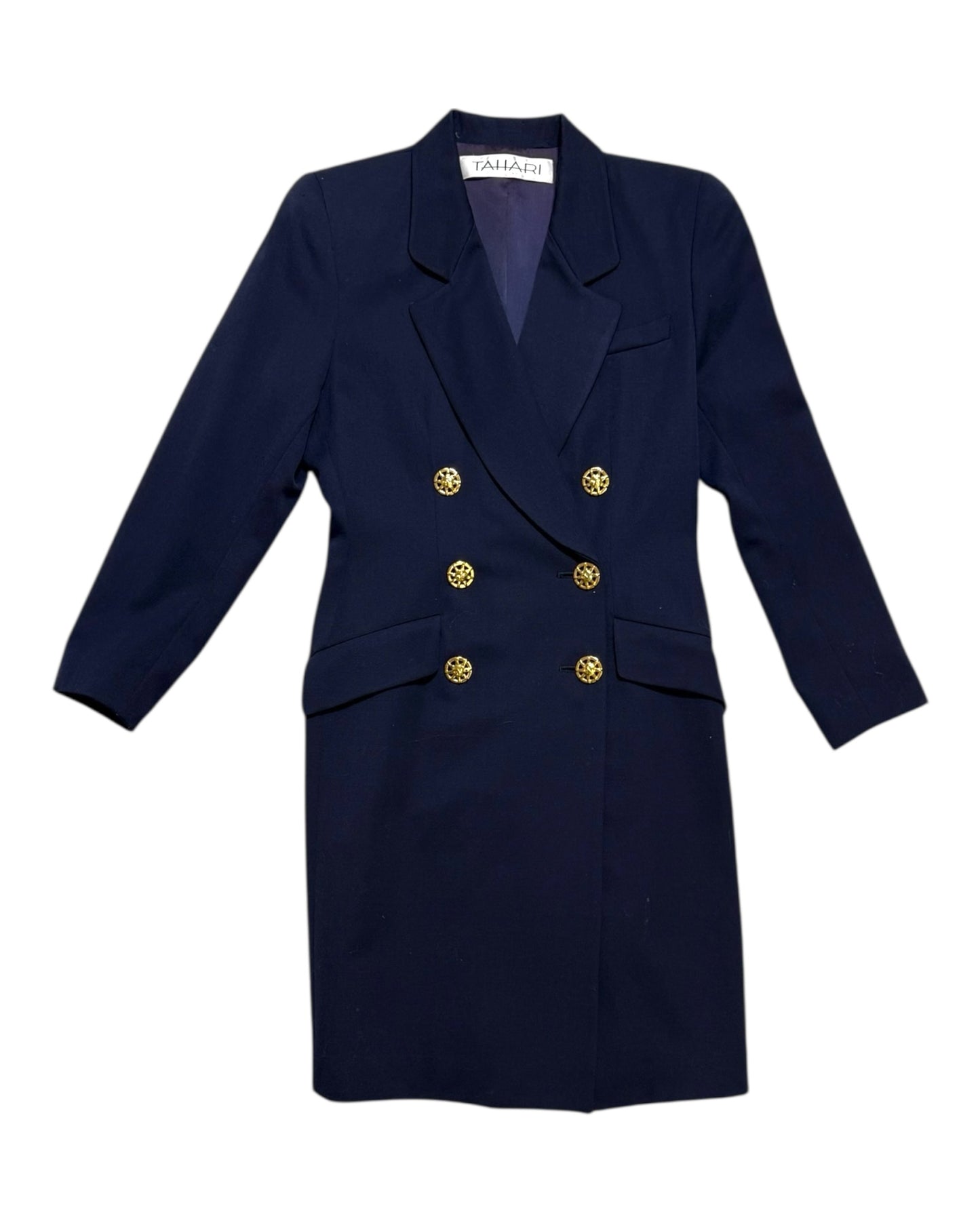 Vintage Tahari Navy Blue Blazer Dress