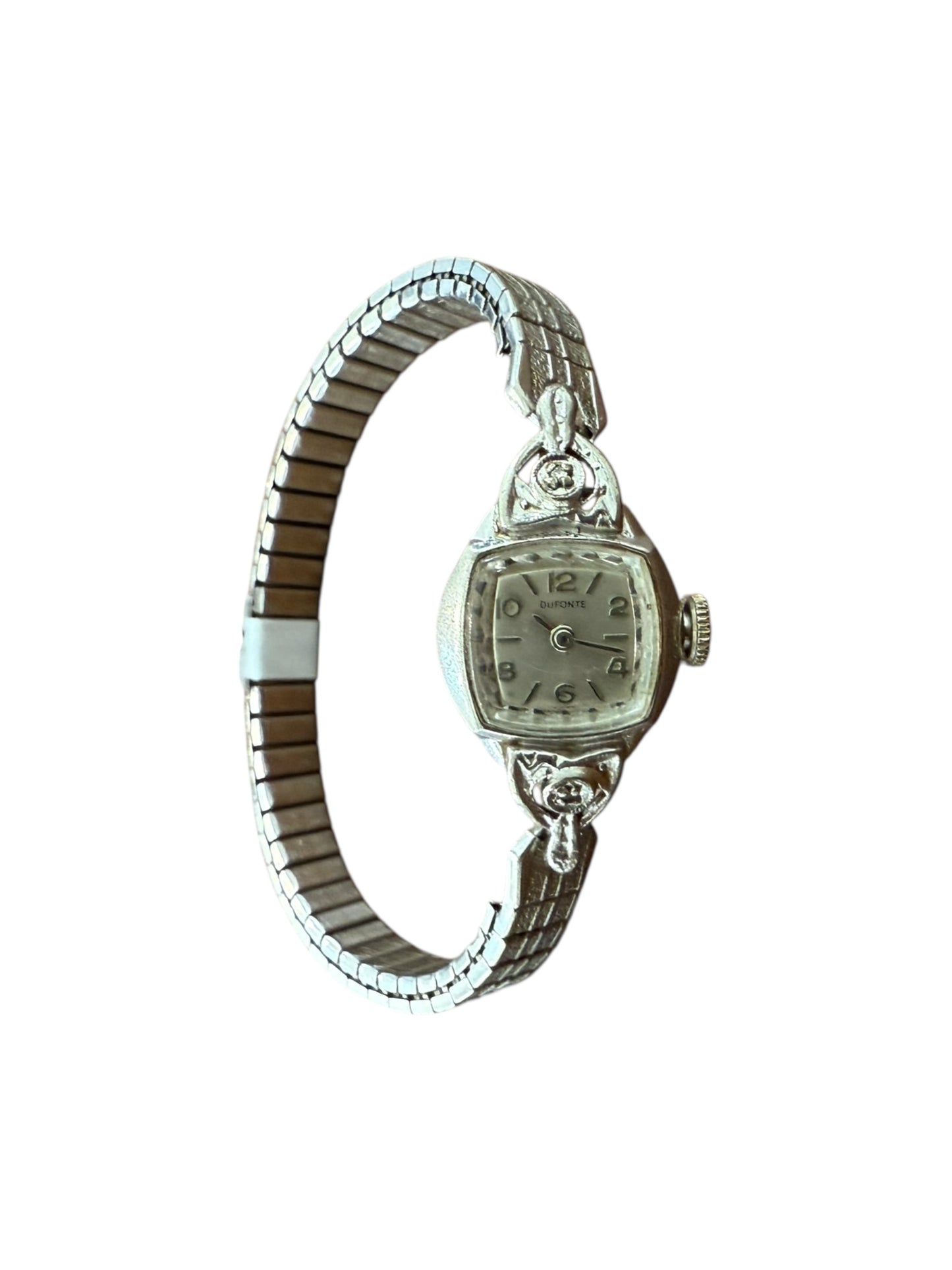 Vintage Duponte Silver Expansion Watch