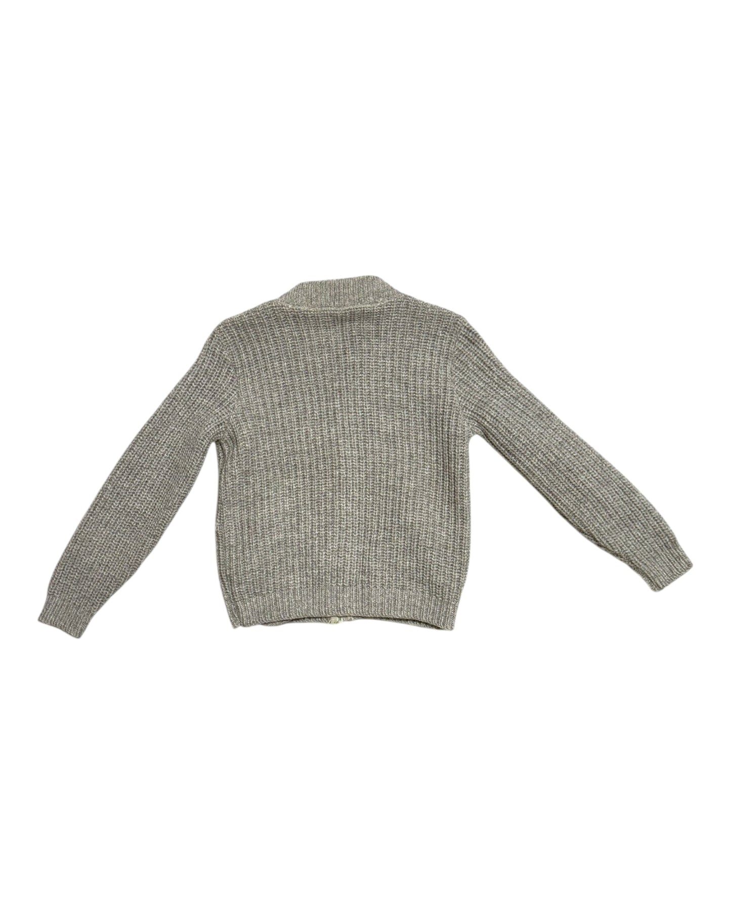 Vintage Lands End Wool Zip-Up Sweater