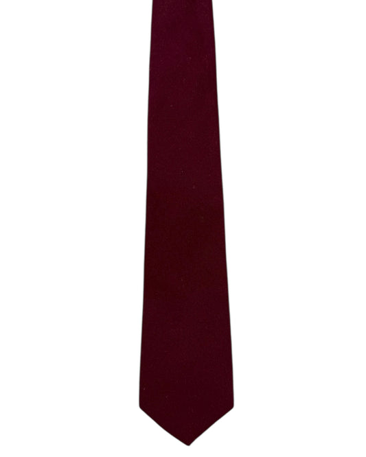 Vintage Yves Saint Laurent Burghandy Wool Tie