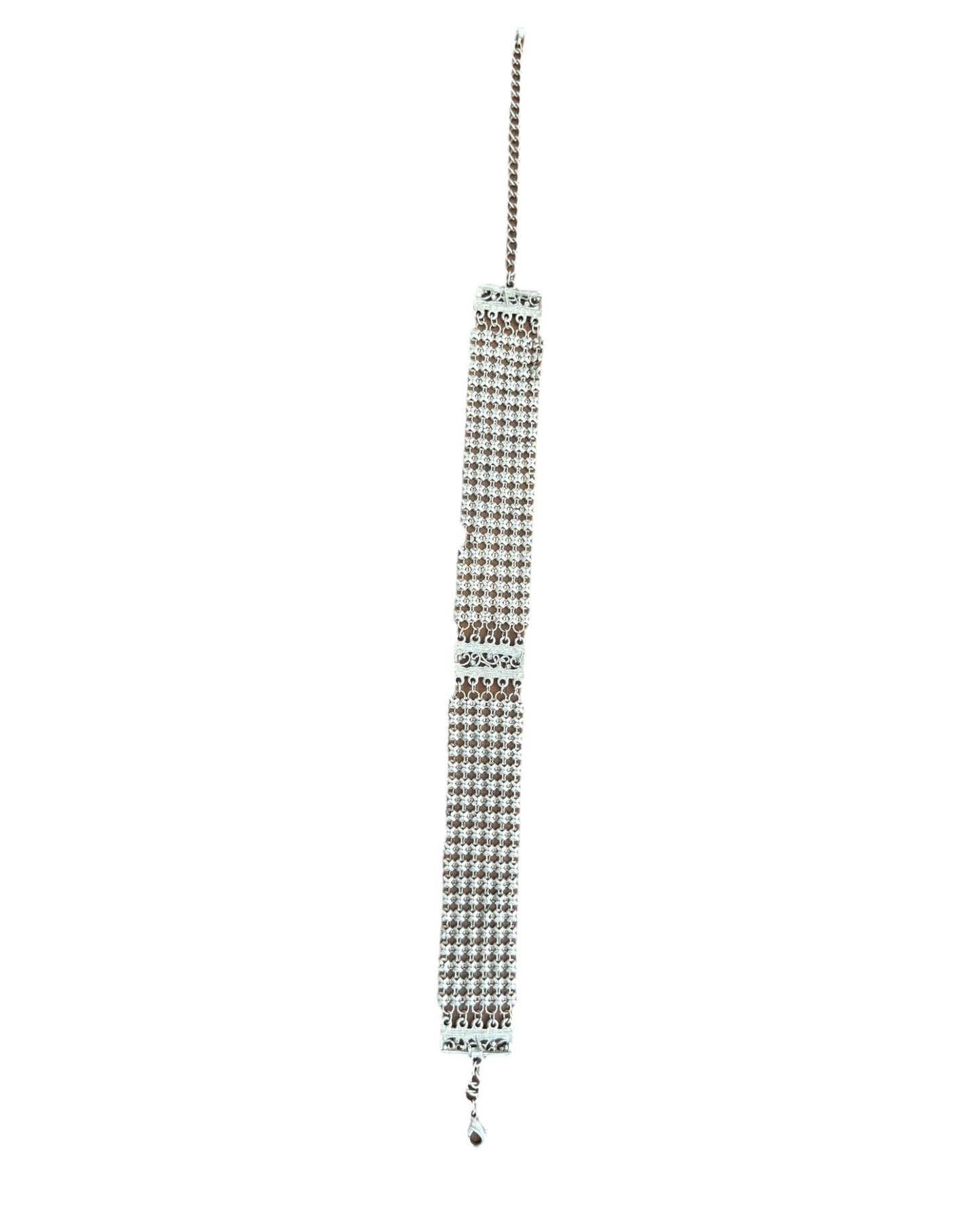 Vintage Silver Metal Chocker Necklace