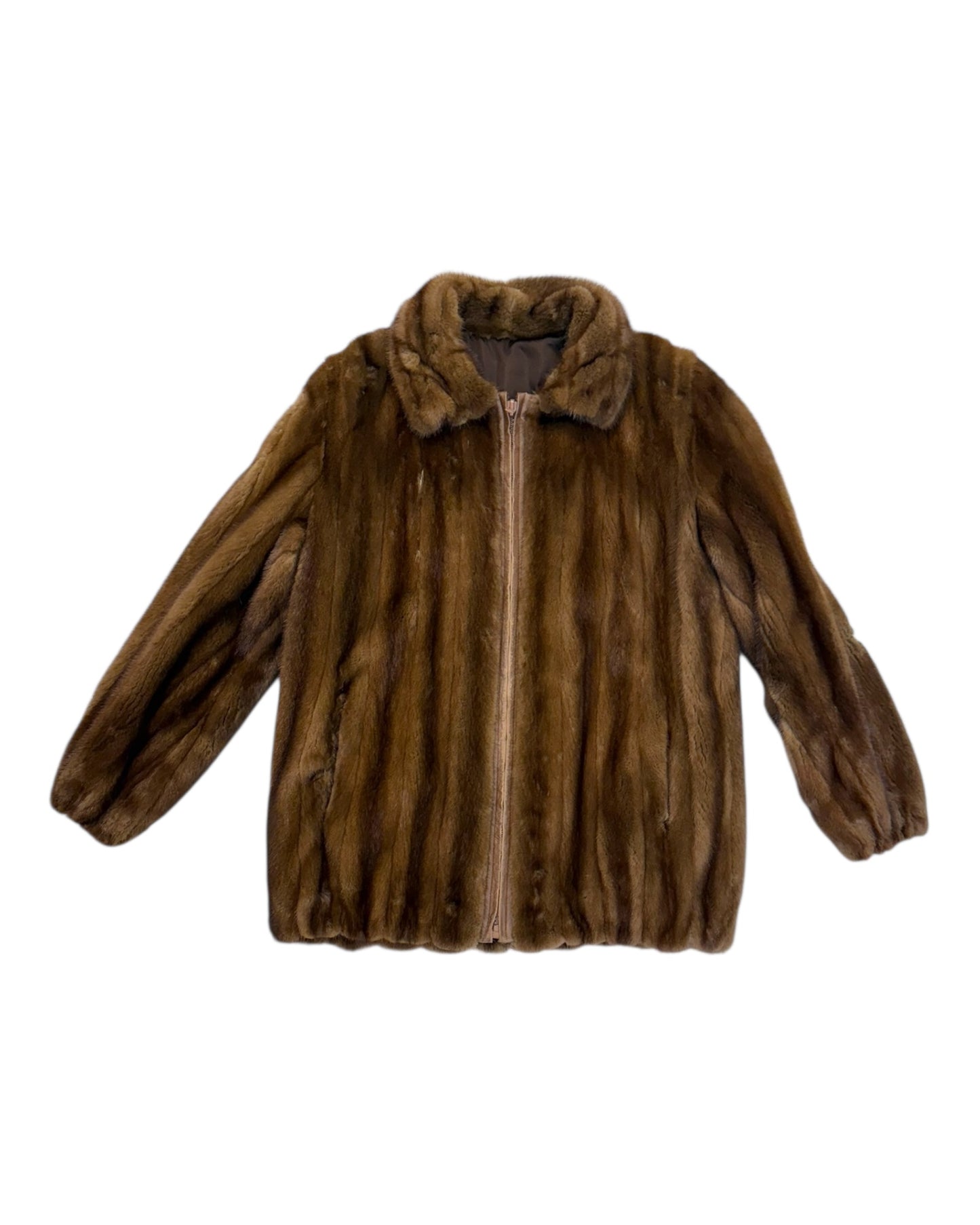 Vintage Light Brown Fur Coat