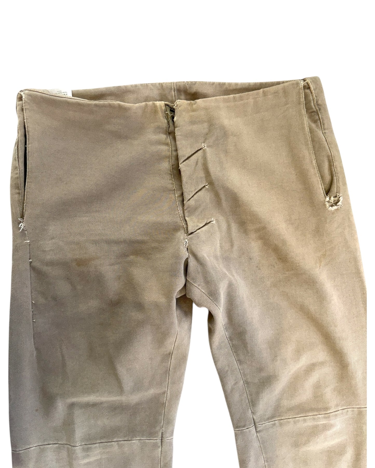 Vintage 2010 Maison Margiela Deconstructed Tan Pants