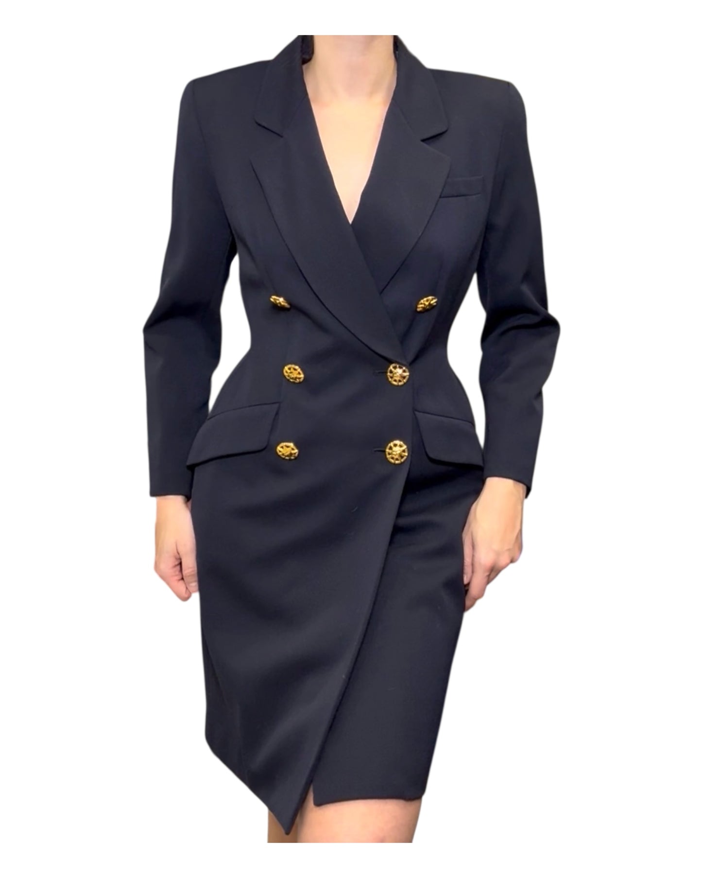 Vintage Tahari Navy Blue Blazer Dress