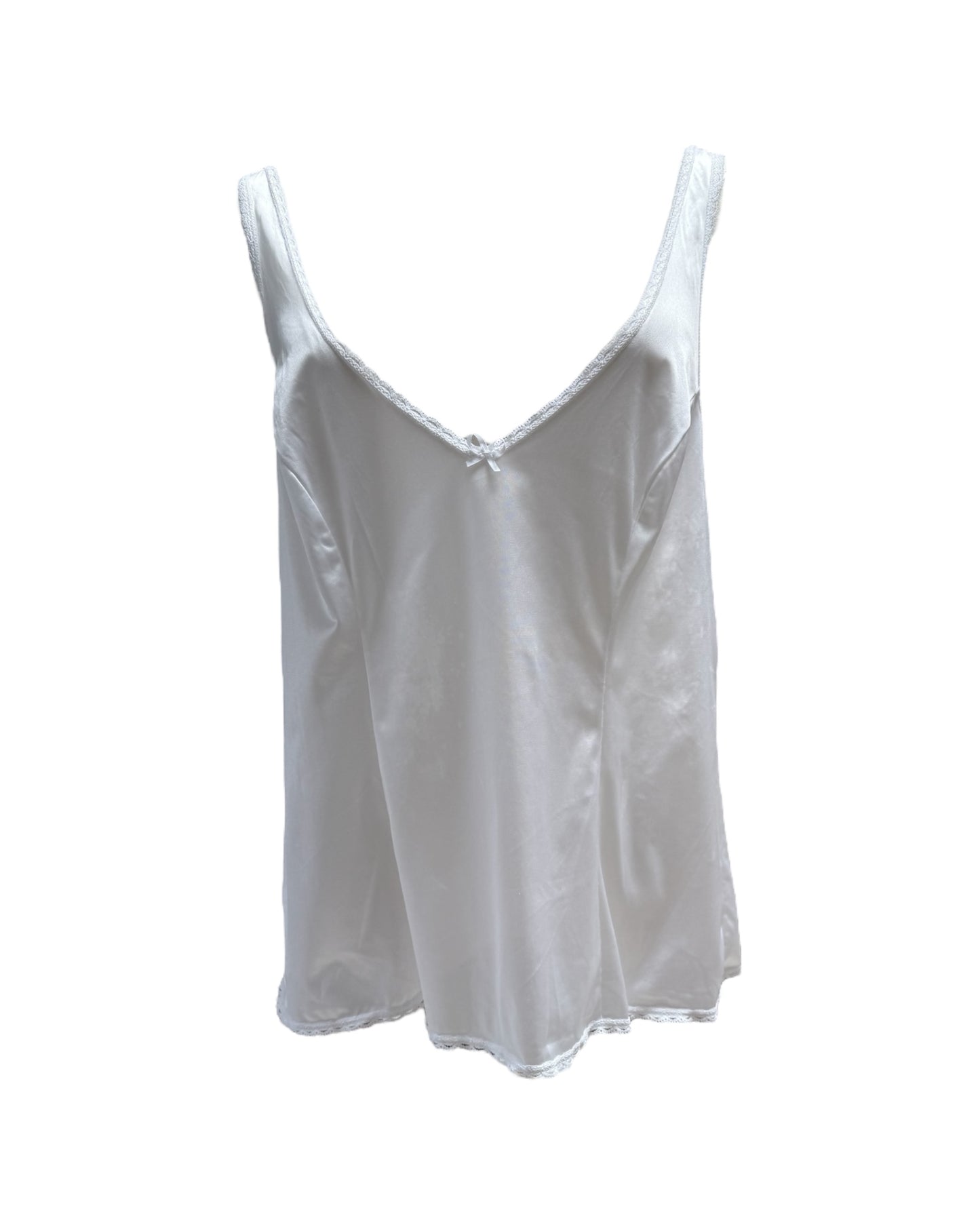Vintage Vanity Fair White Silky Tank Top