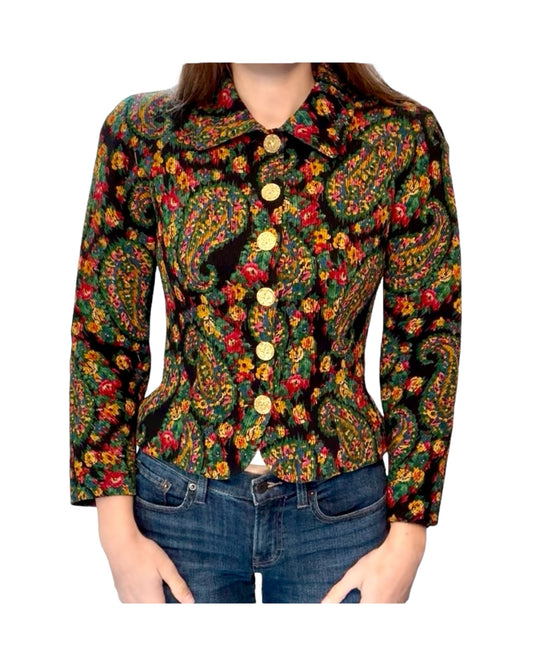 Vintage Emanuel Ungaro Paisley Evening Jacket