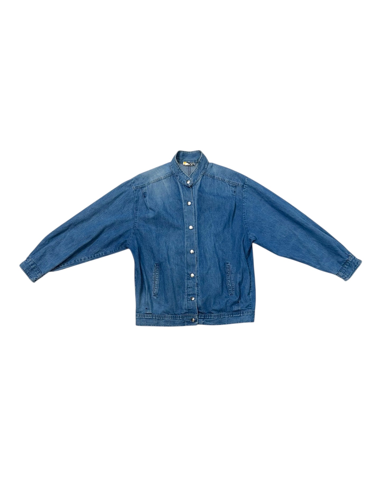 Vintage Denim Bomber Jacket