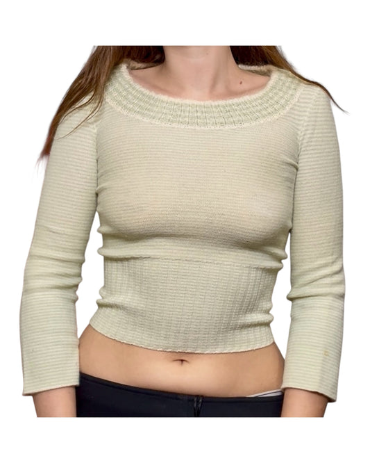 Vintage Sonia Rykiel Green Stripe Sweater