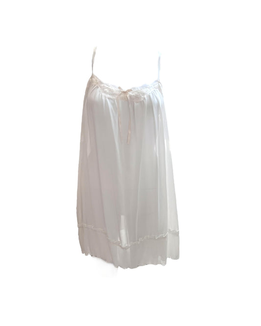 Vintage Sheer White Lingerie Dress