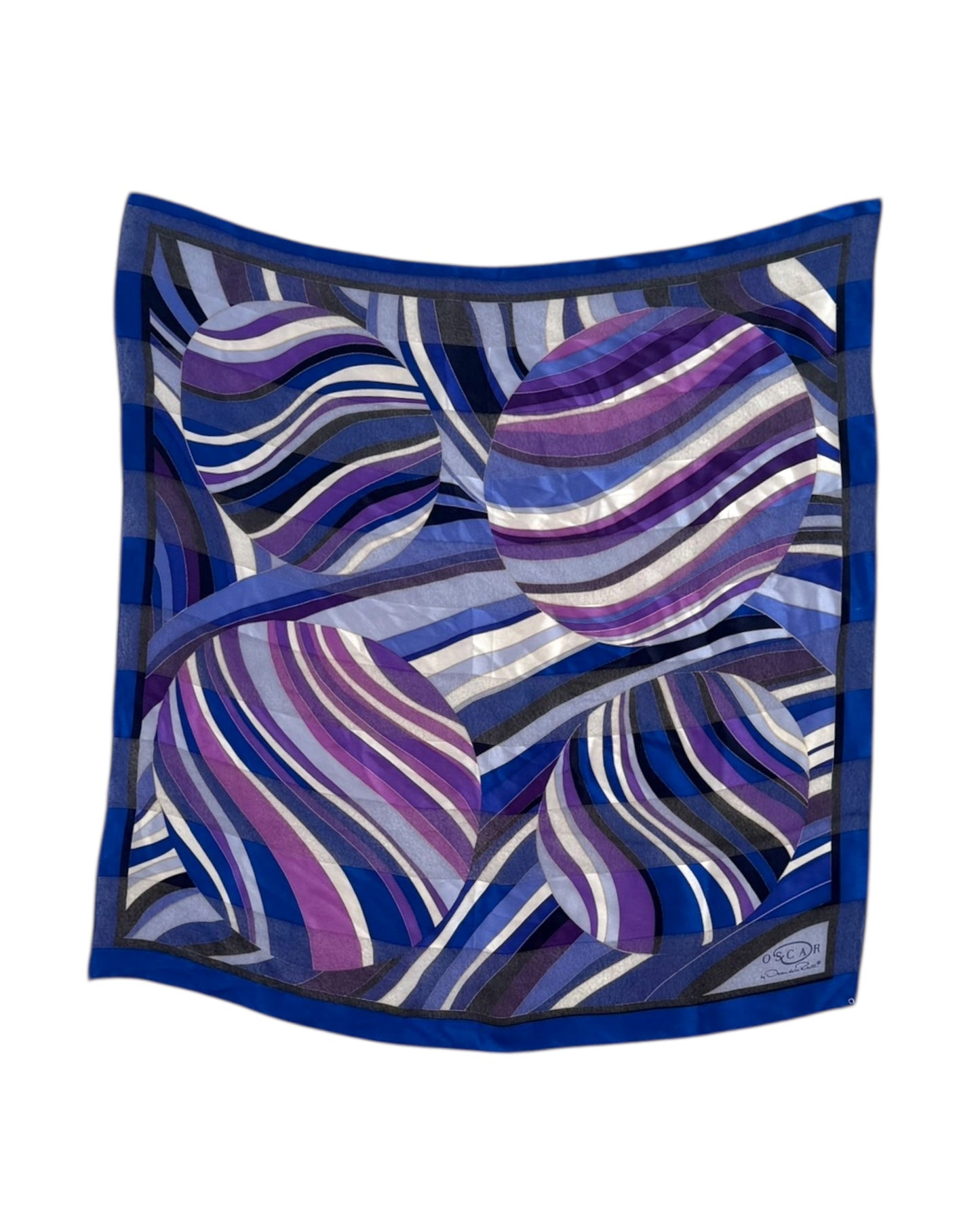 Vintage Oscar de la Renta Purple Scarf