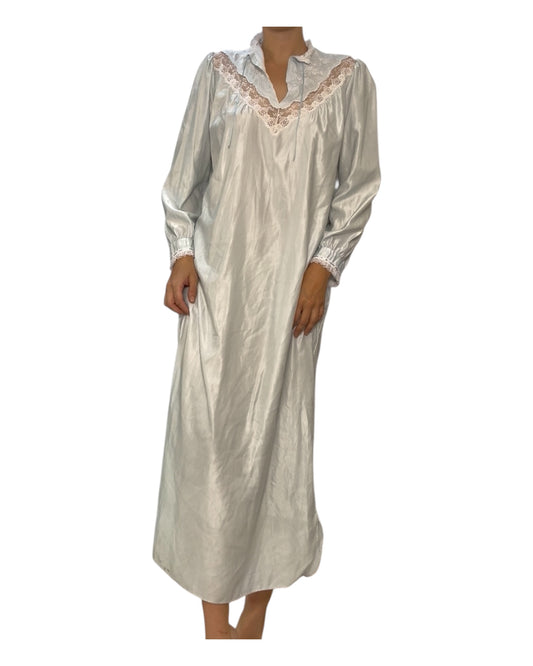 Vintage Barbizon Baby Blue Long Nightgown