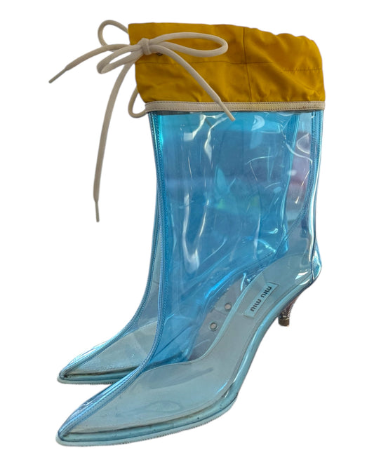 Vintage Miu Miu Rain Boot Heels