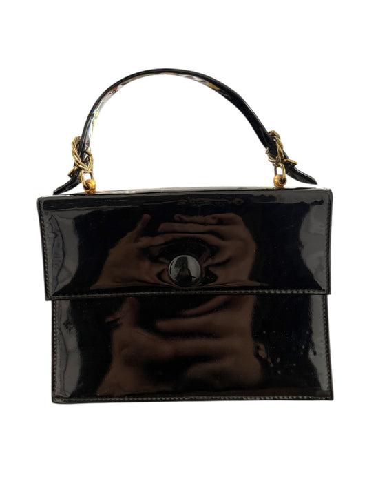 Vintage Black Patent Leather Purse
