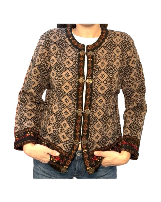 Vintage Wool Cardigan Sweater