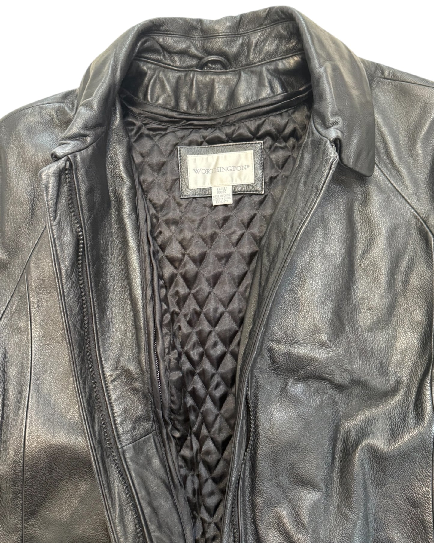 Vintage Worthington Black Leather Jacket