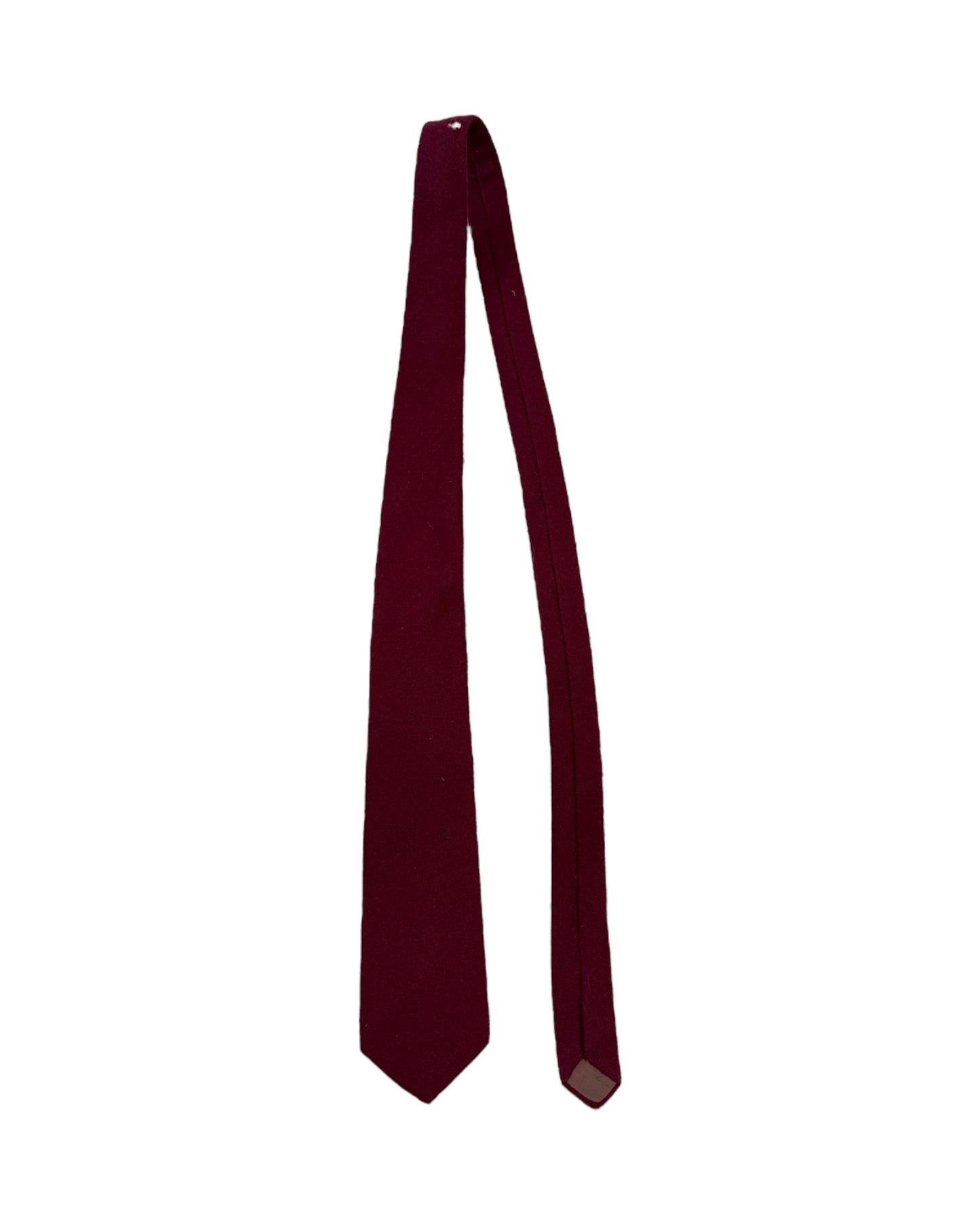 Vintage Yves Saint Laurent Burghandy Wool Tie