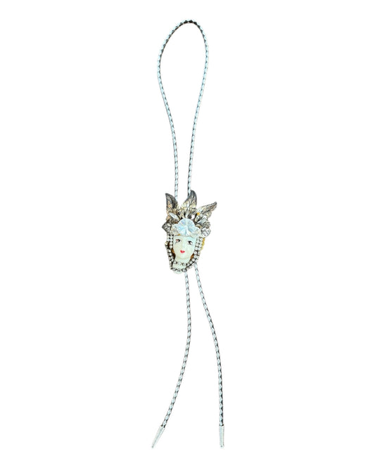Vintage Masquerade Face Bolo Tie