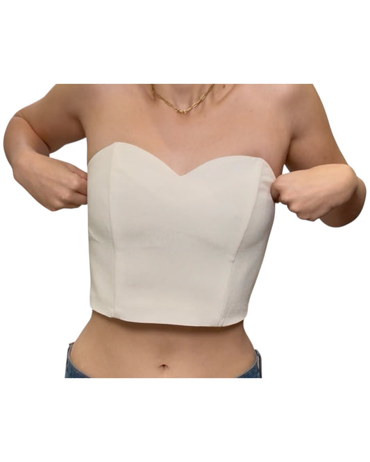 Vintage White Corset Top