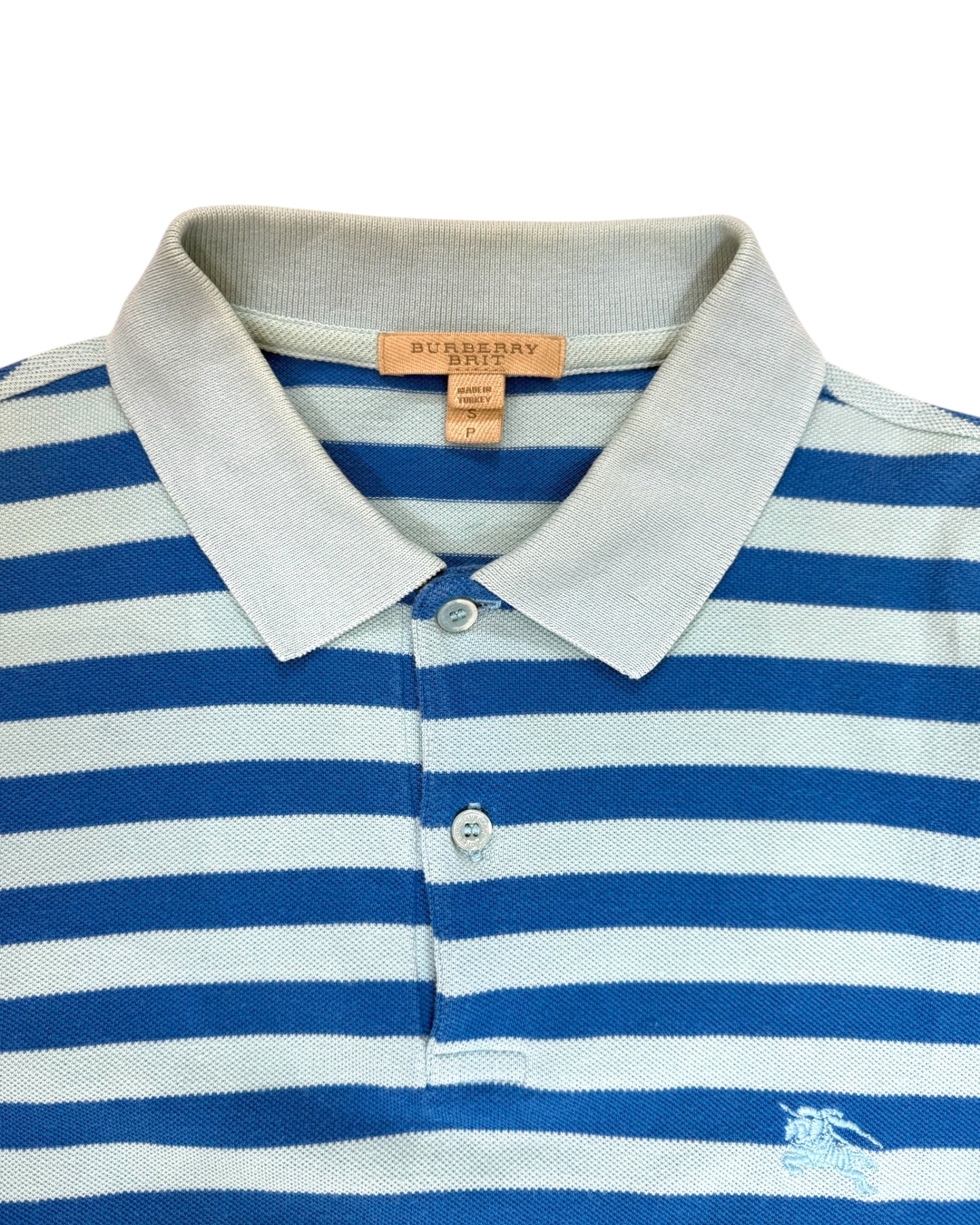 Vintage Burberry Blue Polo Top