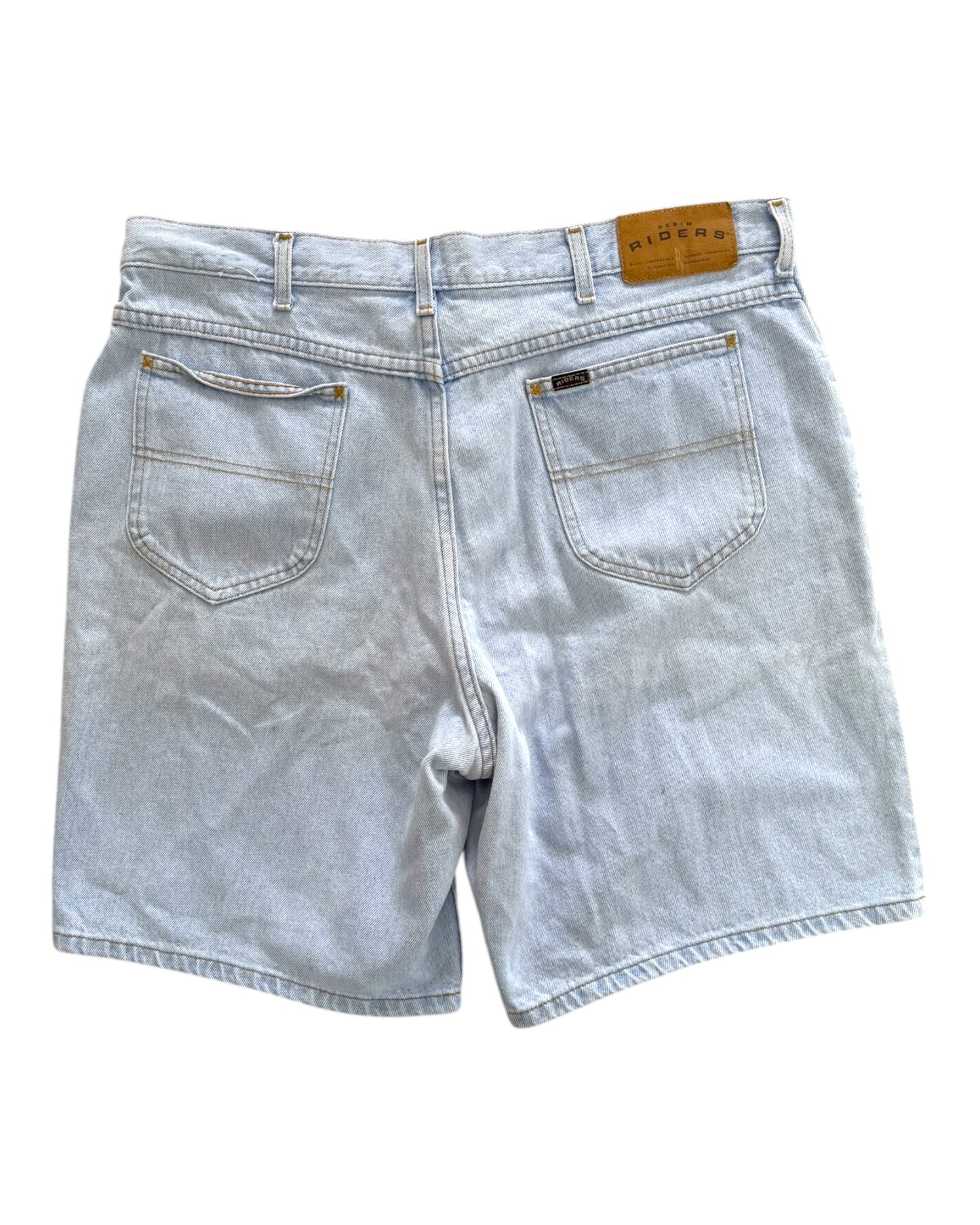 Vintage Light-Wash Jean Shorts