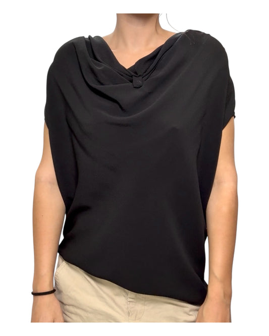 Pre-Loved Michael Kors Black Cowl Neck Blouse