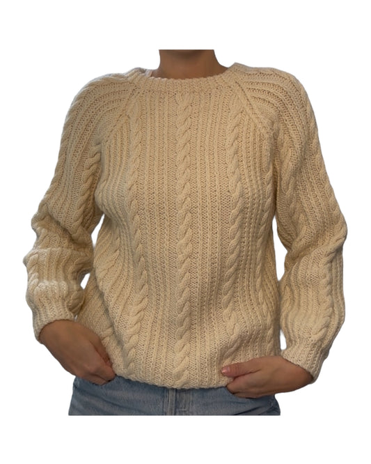 Vintage Cable Knit Fishermans Sweater