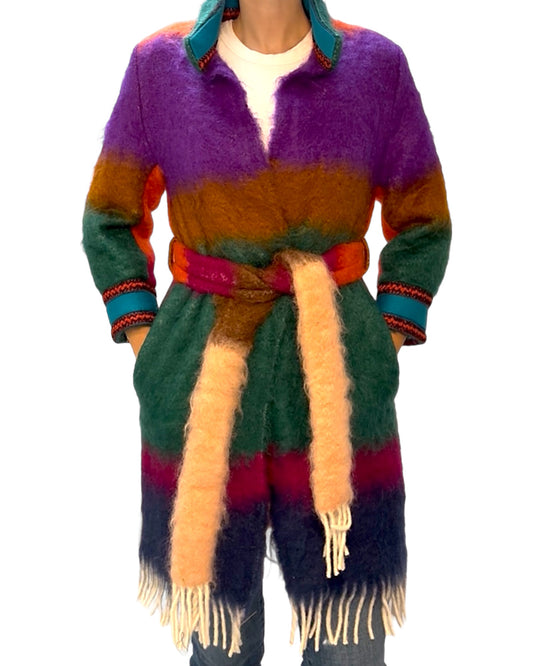 Pre-Loved AVDW Antwerp Colorful Mohair Trench Coat
