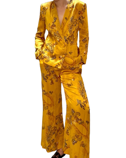 Pre-Loved L'Agence Golden Paisley Pant Suit