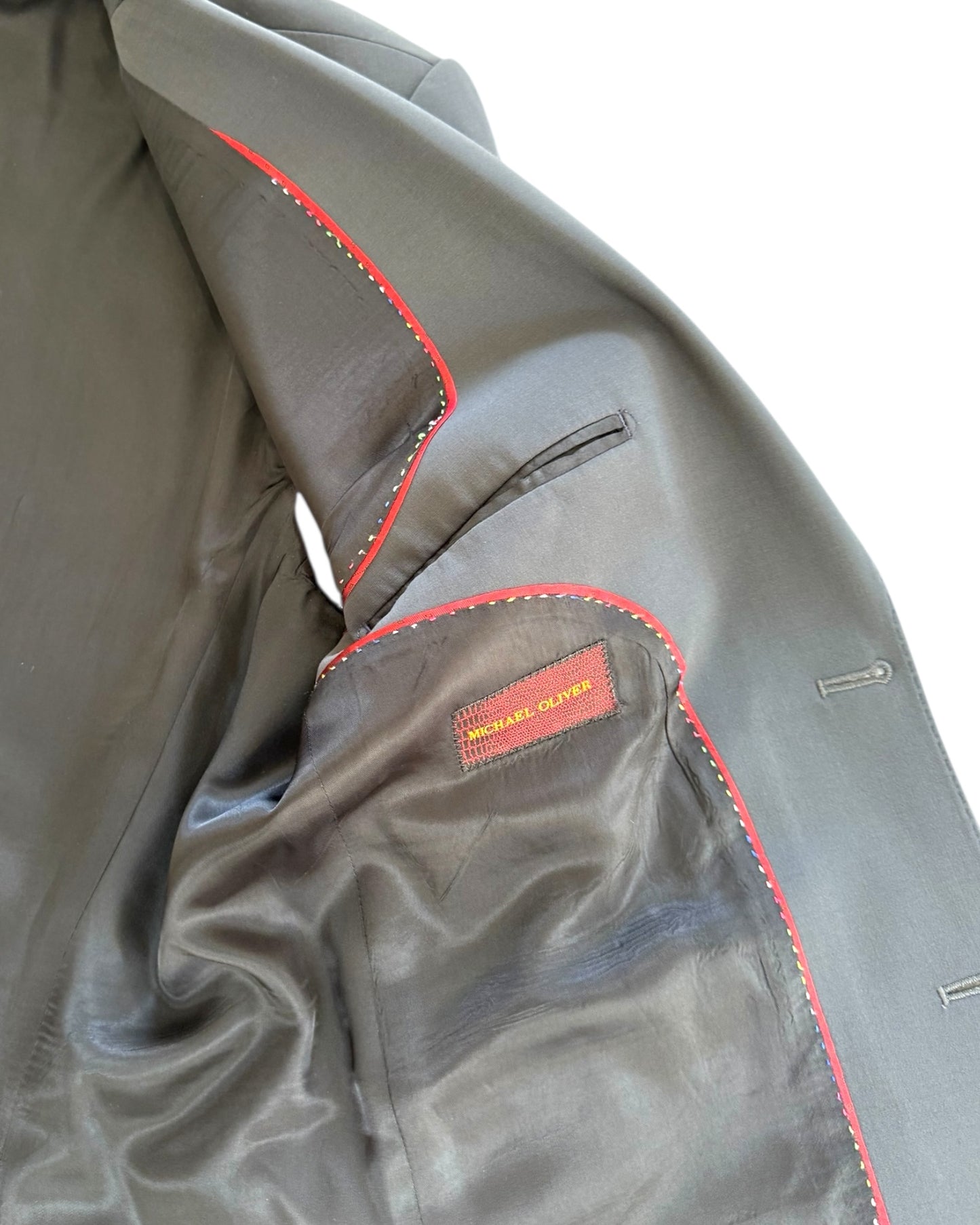 Vintage Michael Oliver Navy Blue Suit