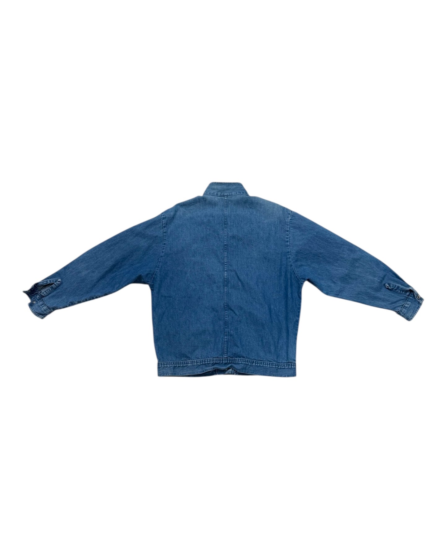 Vintage Denim Bomber Jacket