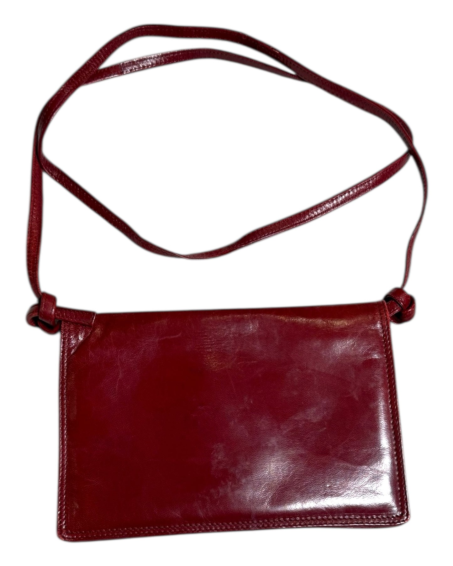 Vintage Bottega Veneta Leather Crossbody Bag or Clutch - Small