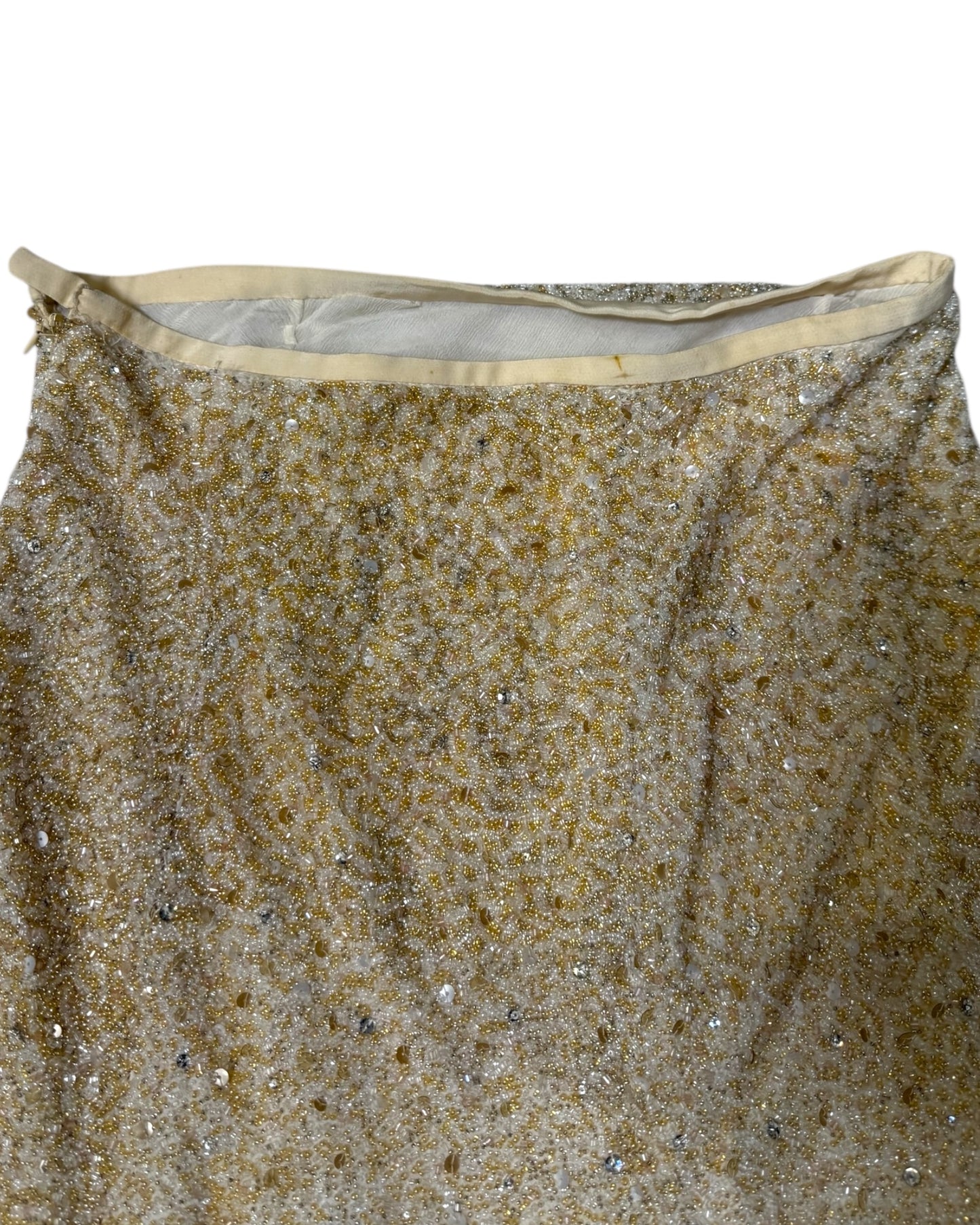Pre-Loved Douglas Hannant Beaded Knee-Length Skirt