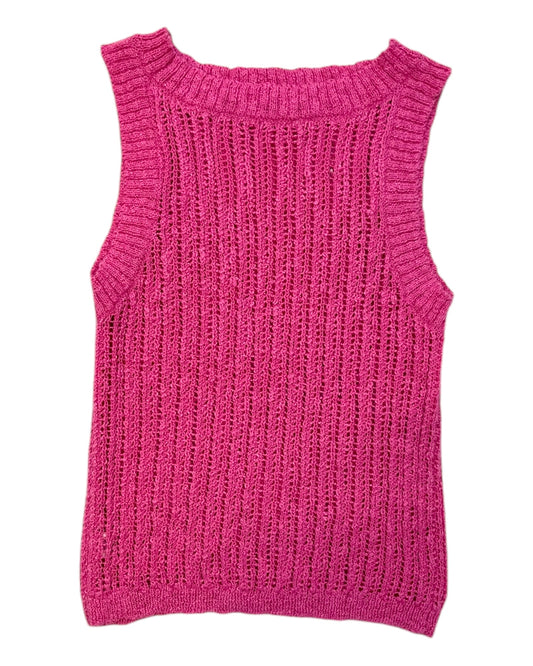 Vintage Pink Knit Tank Top
