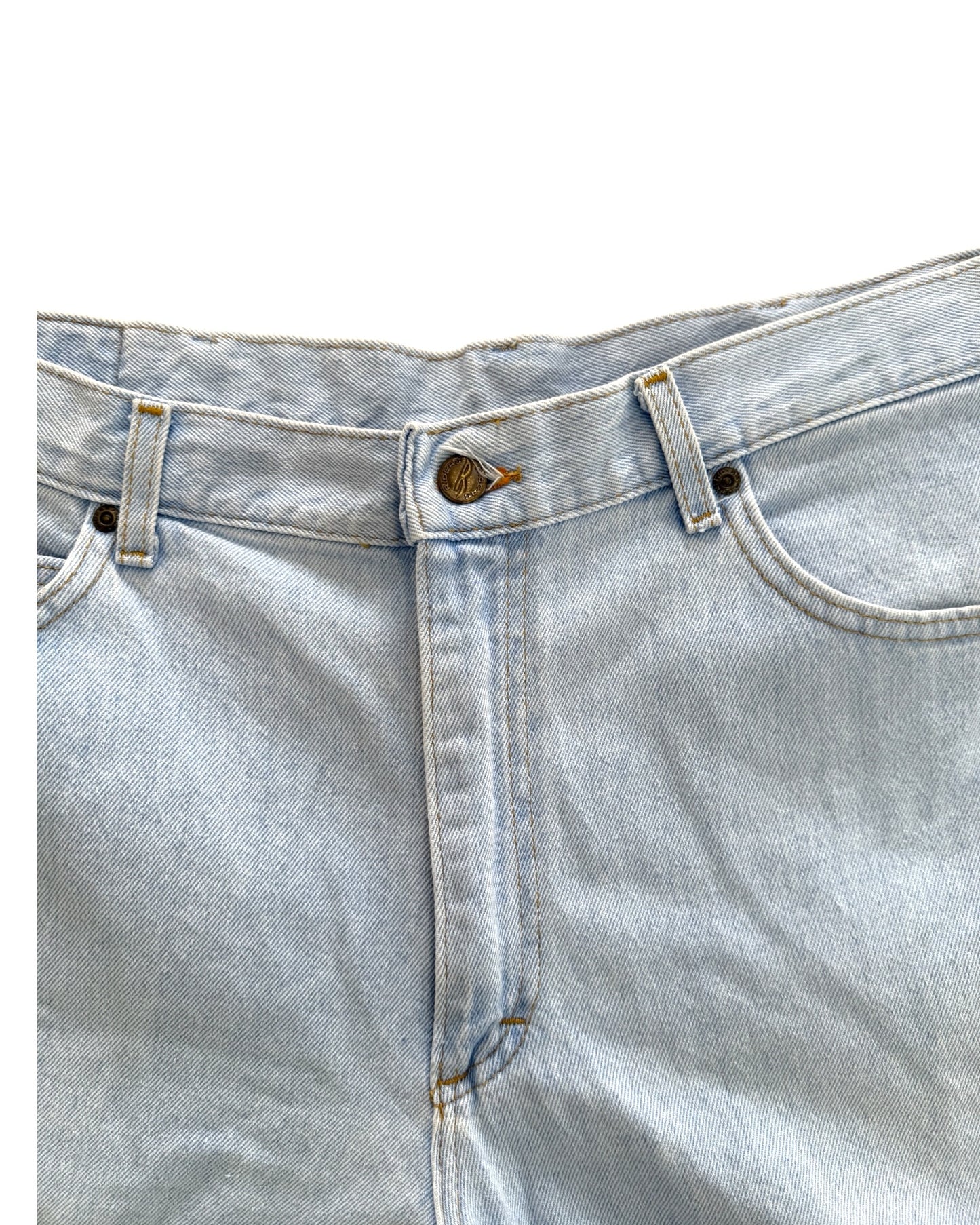 Vintage Light-Wash Jean Shorts