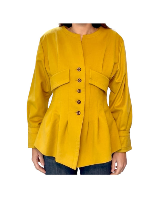 Vintage Karl Lagerfeld Yellow Evening Jacket