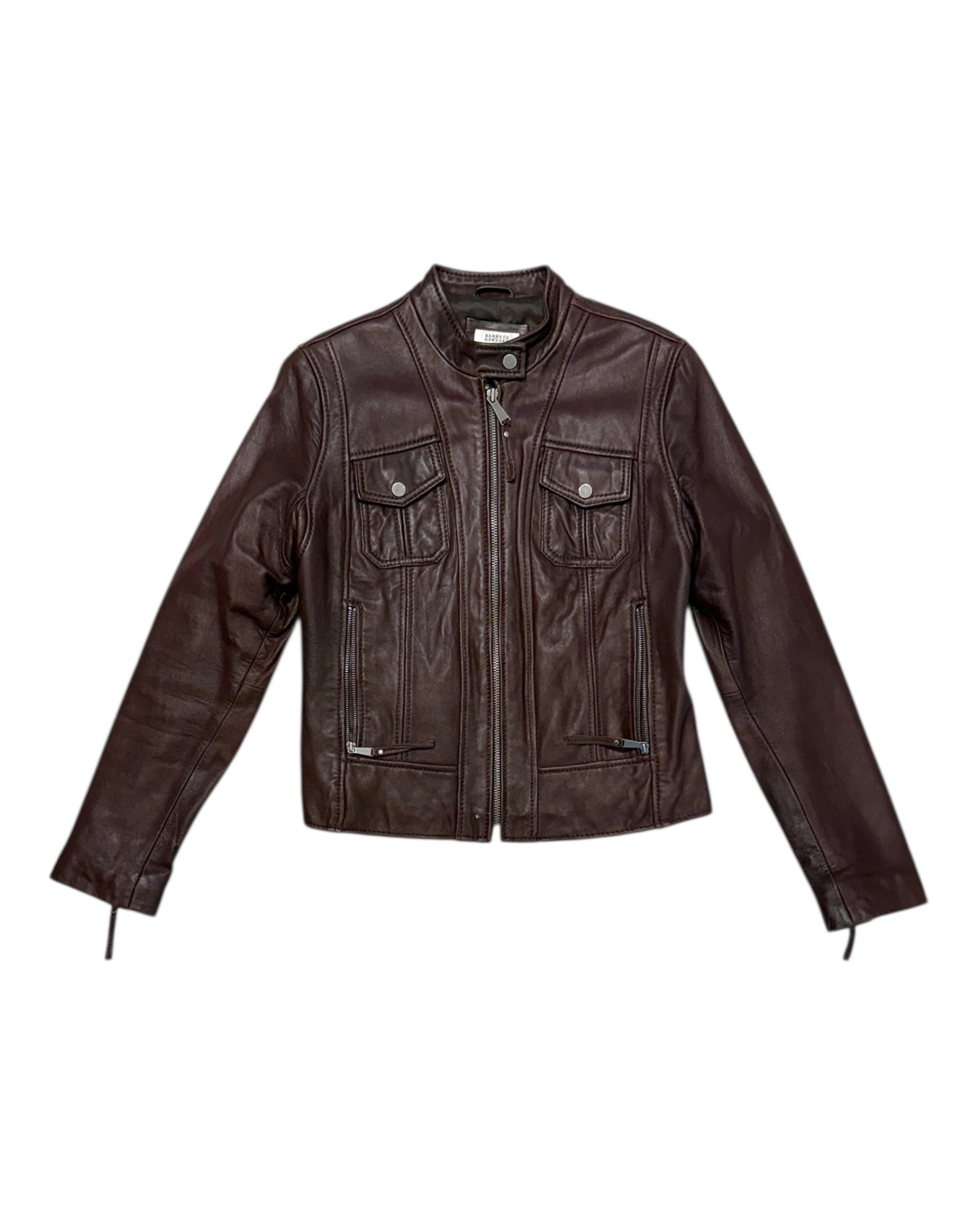 Pre-Loved Barneys New York Brown Leather Jacket