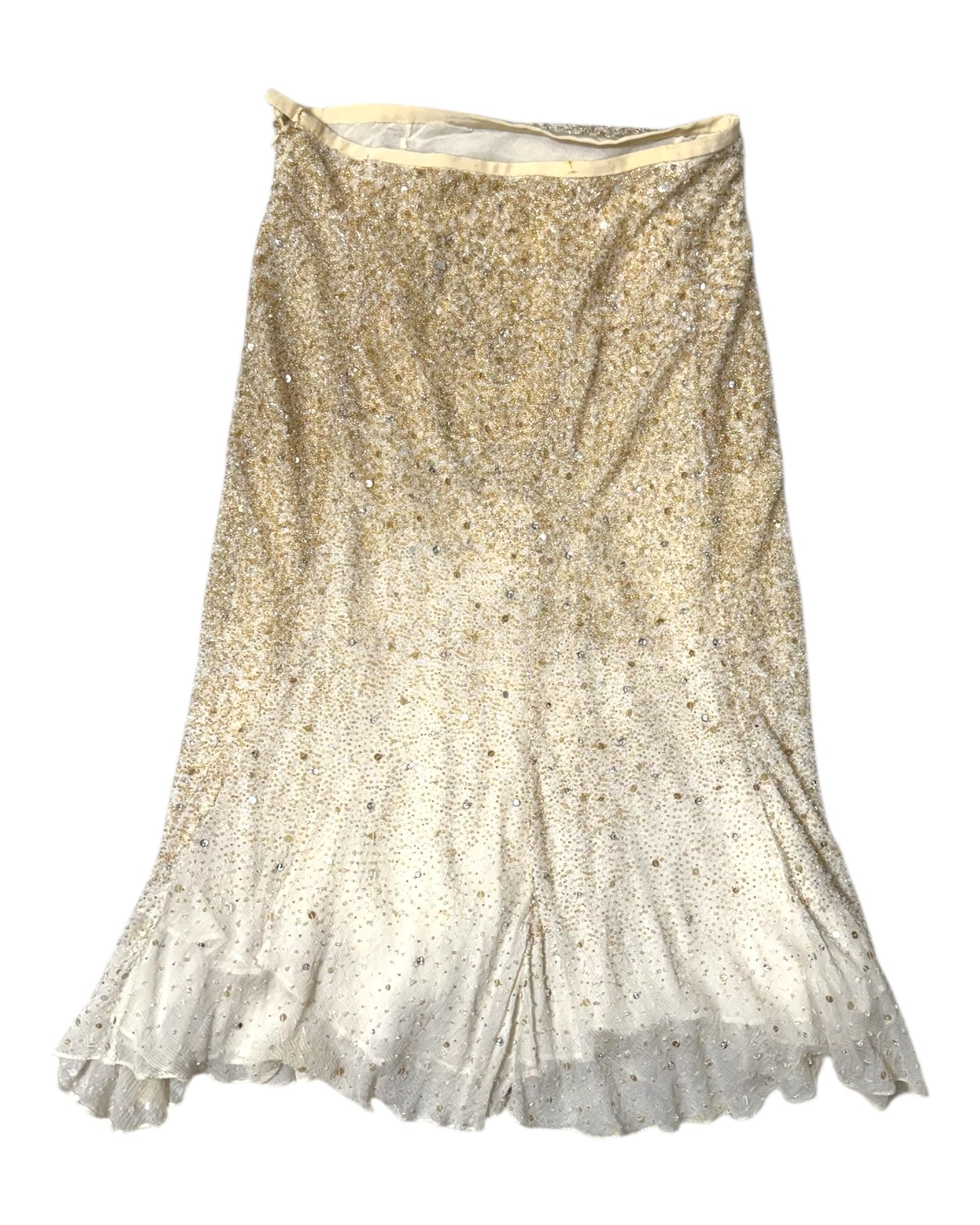 Pre-Loved Douglas Hannant Beaded Knee-Length Skirt